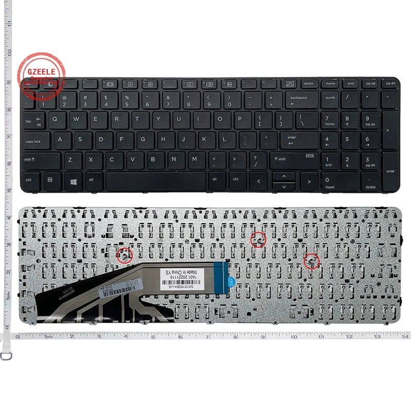GZEELE Новая Клавиатура для ноутбука США HP ProBook 450 G3 455 G3 470 G3 650 G2 650 G3 655 G2 455 G4 470 G4 450 G4 HSTNN-Q03C . ' - ' . 0