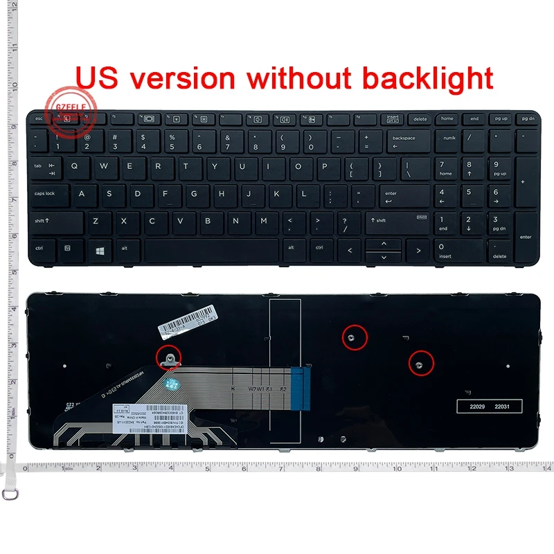 GZEELE Новая Клавиатура для ноутбука США HP ProBook 450 G3 455 G3 470 G3 650 G2 650 G3 655 G2 455 G4 470 G4 450 G4 HSTNN-Q03C . ' - ' . 3