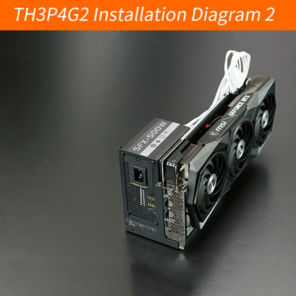 TH3P4G2 Thunderbolt GPU PCIe 16X Док-станция для видеокарты Ноутбука к внешней графической карте для Ноутбука Macbook PD 40 Гбит/с Thunderbolt 3 4 . ' - ' . 3