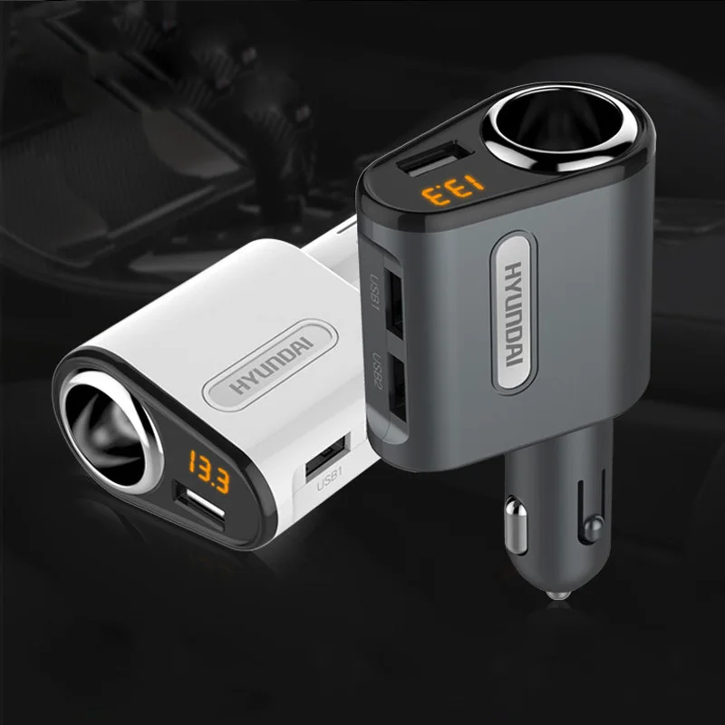 Быстрая зарядка 5V 3.1A, 3 Порта USB, автомобильное зарядное устройство для iPhone iPad Samsung, адаптер для автомобильного прикуривателя 12V-24V, зарядка . ' - ' . 3