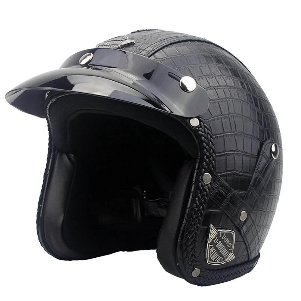 Винтажные шлемы для мотокросса, ретро мотоциклетные шлемы с открытым лицом для Yamaha Honda Moto и т. Д. Аксессуары для мотоциклов и скутеров . ' - ' . 1