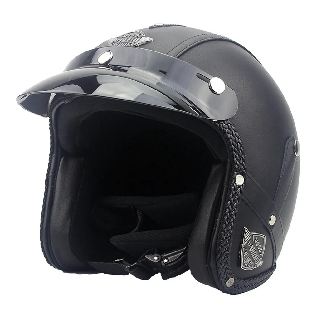 Винтажные шлемы для мотокросса, ретро мотоциклетные шлемы с открытым лицом для Yamaha Honda Moto и т. Д. Аксессуары для мотоциклов и скутеров . ' - ' . 3