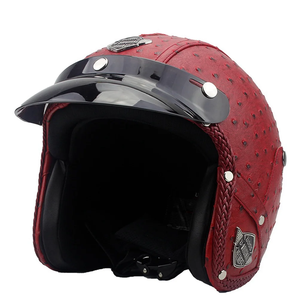 Винтажные шлемы для мотокросса, ретро мотоциклетные шлемы с открытым лицом для Yamaha Honda Moto и т. Д. Аксессуары для мотоциклов и скутеров . ' - ' . 4