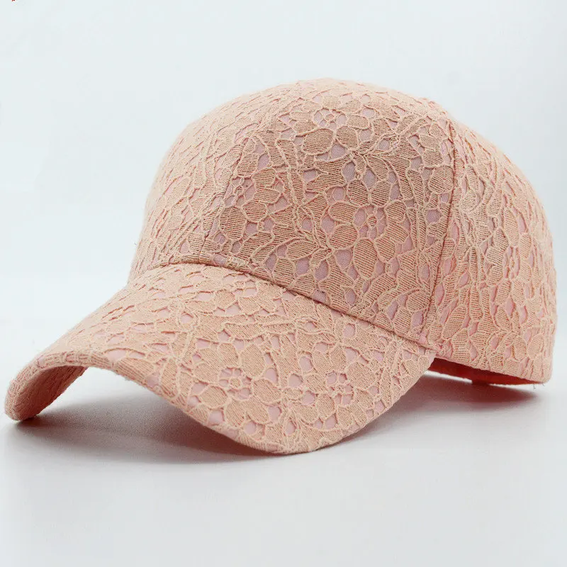 Летние кружевные шляпы хлопок зонт Бейсбол шапка для женщин воздухопроницаемой сеткой для девочек snapback хип-хоп кепки женский регулируемый отскок крышки . ' - ' . 0