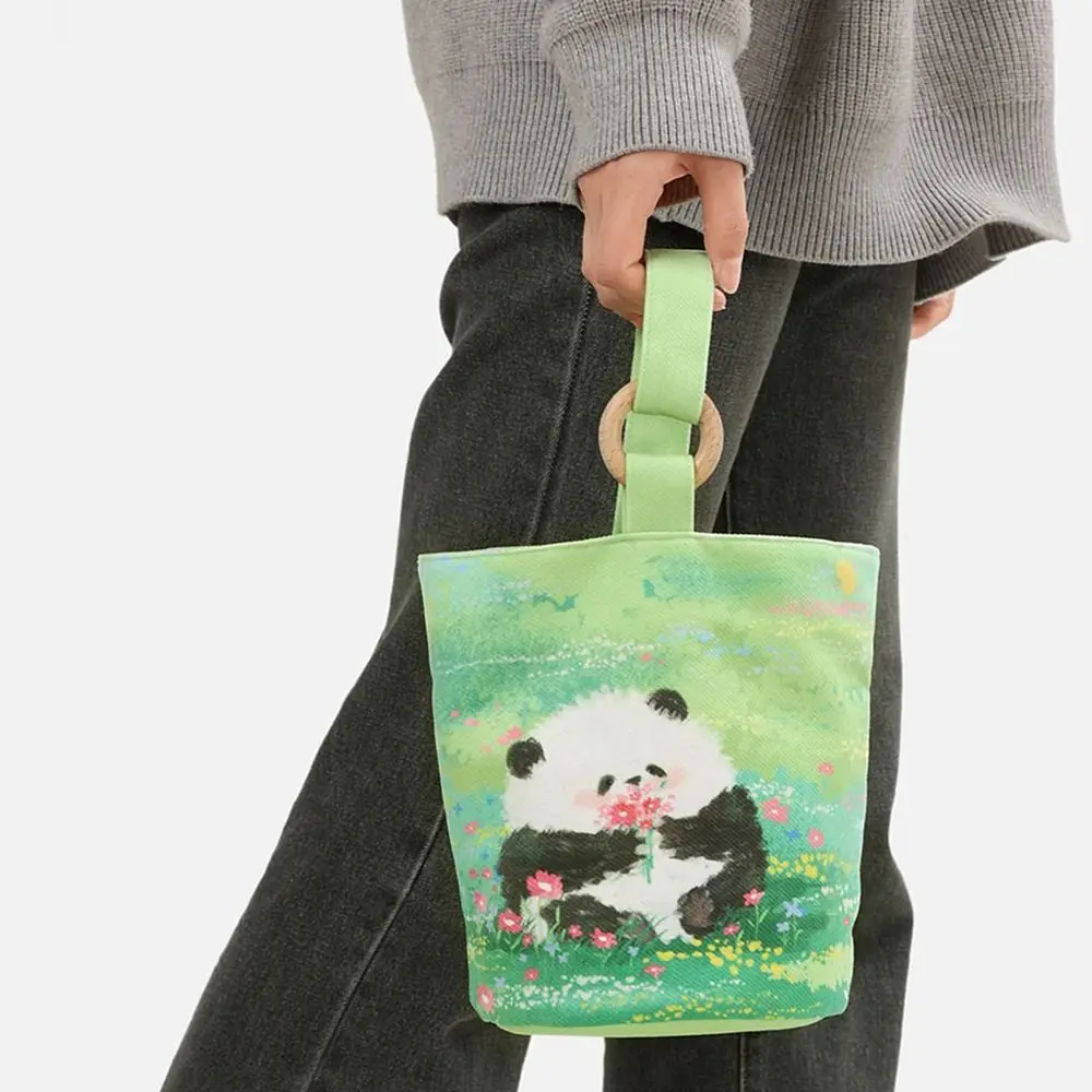 Милая сумка-ведро с Пандой, сумка в корейском стиле, сумка для покупок, Женская сумка для мамы, Милая Сумочка . ' - ' . 2