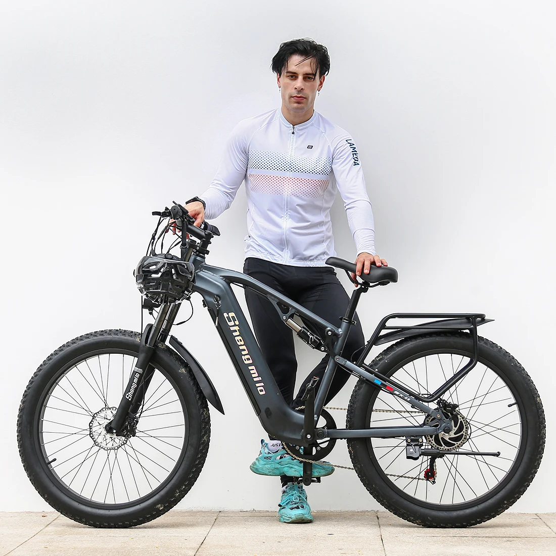 (На складе в ЕС) Shengmilo Ebike 500 Вт Мотор BAFANG Электрический Горный велосипед для взрослых 40 км/ч 4,0 Толстая шина 17,5 АЧ Литиевые батареи . ' - ' . 2