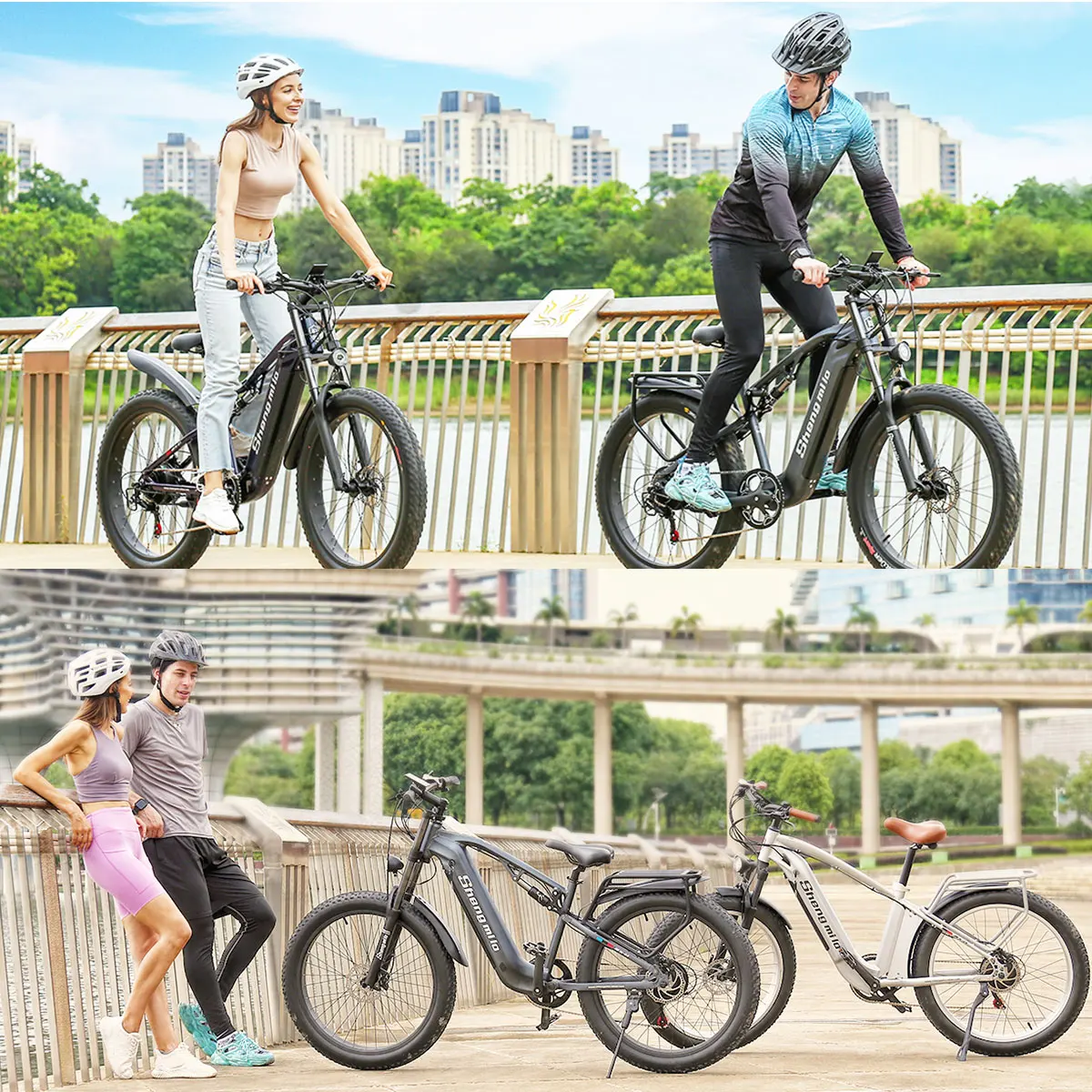(На складе в ЕС) Shengmilo Ebike 500 Вт Мотор BAFANG Электрический Горный велосипед для взрослых 40 км/ч 4,0 Толстая шина 17,5 АЧ Литиевые батареи . ' - ' . 3