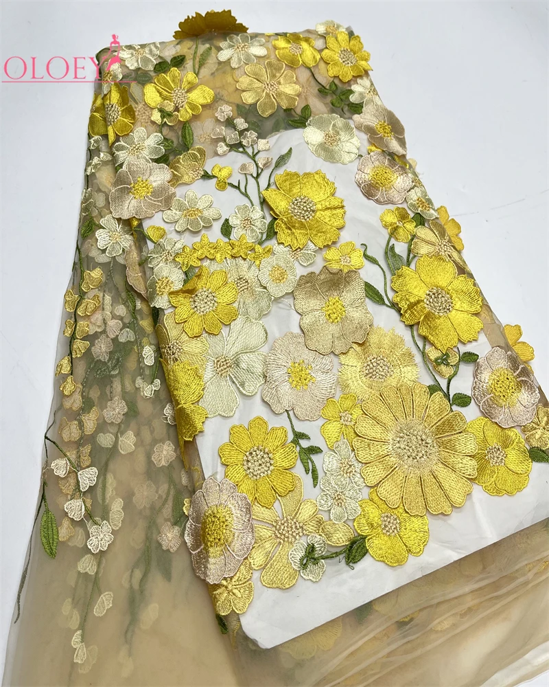 Новейшее высококачественное элегантное классическое вышитое кружево Африканская французская сетчатая кружевная ткань для свадебного платья . ' - ' . 2