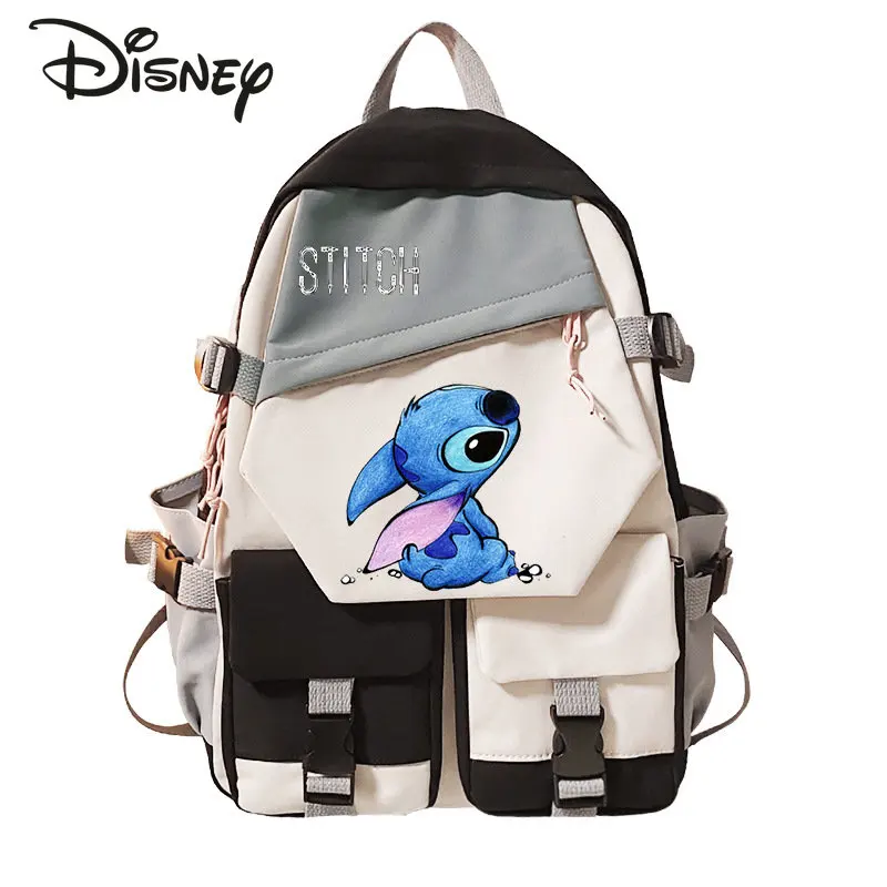 Новый студенческий рюкзак Disney's Stitzer, Модный высококачественный нейлоновый мужской рюкзак, Мультяшный милый женский рюкзак большой вместимости . ' - ' . 1