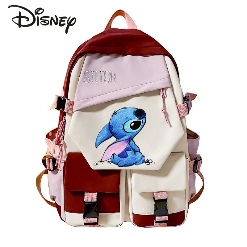 Новый студенческий рюкзак Disney's Stitzer, Модный высококачественный нейлоновый мужской рюкзак, Мультяшный милый женский рюкзак большой вместимости . ' - ' . 2
