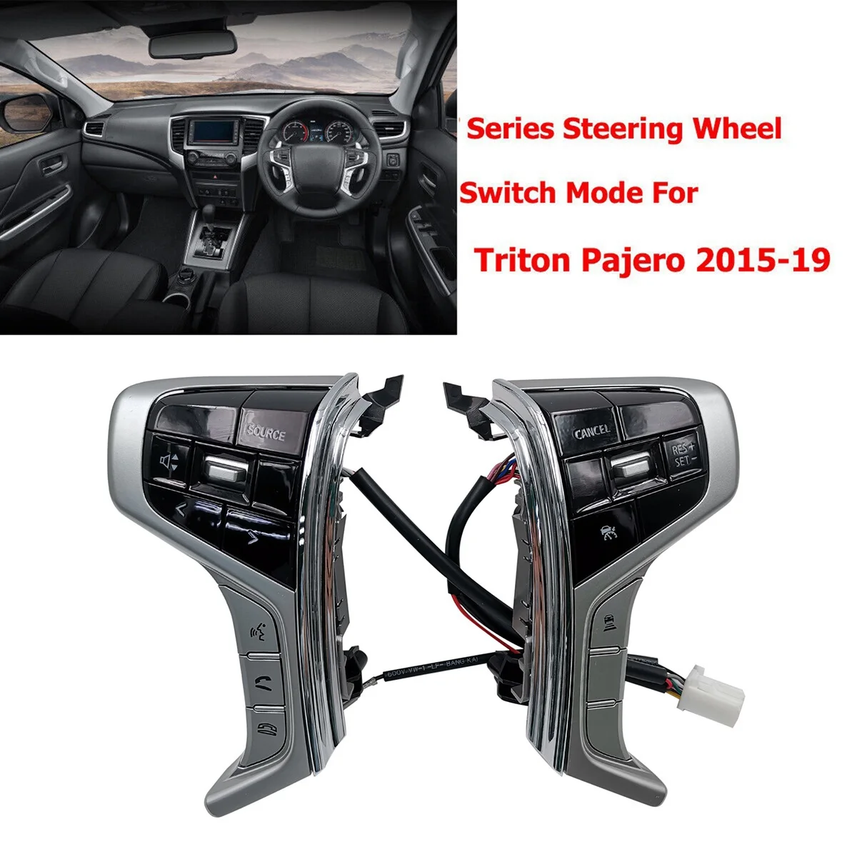 Переключатель Круиз-контроля Рулевого колеса o для Mitsubishi PAJERO SPORT 2015-2022 Outlander Delica L200 . ' - ' . 4
