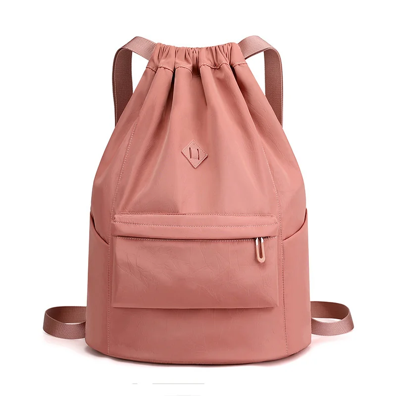 Портативный женский рюкзак на шнурке, легкий рюкзак для путешествий для девочек, Водонепроницаемая нейлоновая сумка для покупок, Спортивная походная сумка для плавания . ' - ' . 0