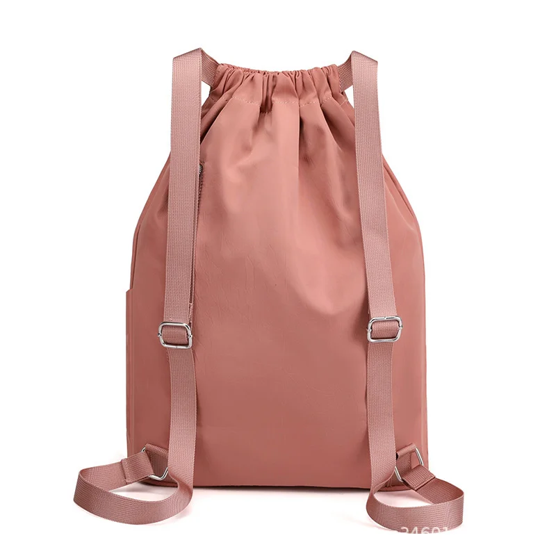 Портативный женский рюкзак на шнурке, легкий рюкзак для путешествий для девочек, Водонепроницаемая нейлоновая сумка для покупок, Спортивная походная сумка для плавания . ' - ' . 1