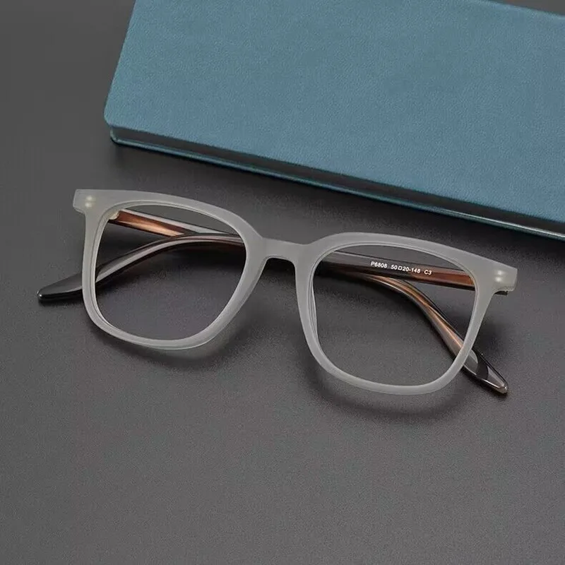 Роскошные брендовые дизайнерские ацетатные очки для мужчин и женщин, оправа для очков, модные тенденции, очки с прозрачными линзами, очки по рецепту, близорукость . ' - ' . 2