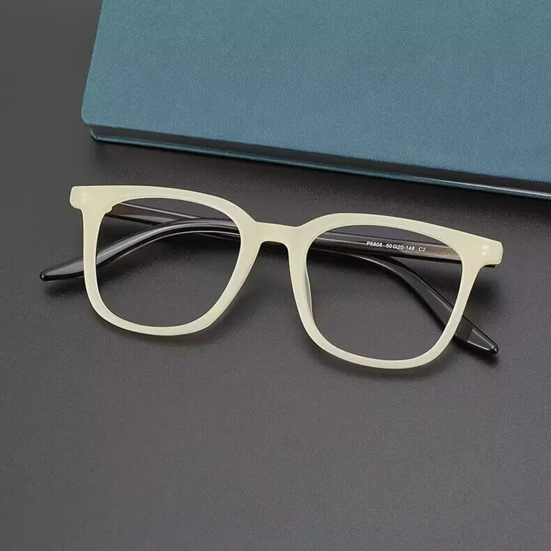 Роскошные брендовые дизайнерские ацетатные очки для мужчин и женщин, оправа для очков, модные тенденции, очки с прозрачными линзами, очки по рецепту, близорукость . ' - ' . 3